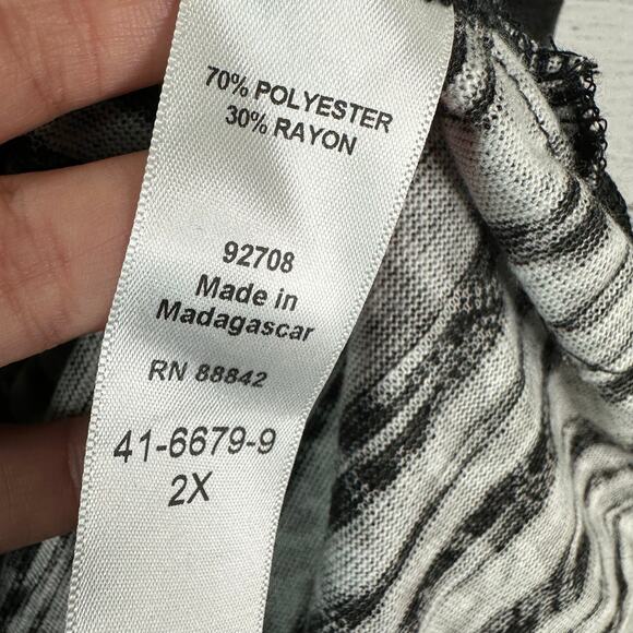 Catherines Womens size 2X 3/4 Sleeve Lightweight Cardigan Topper - Picture 9 of 10